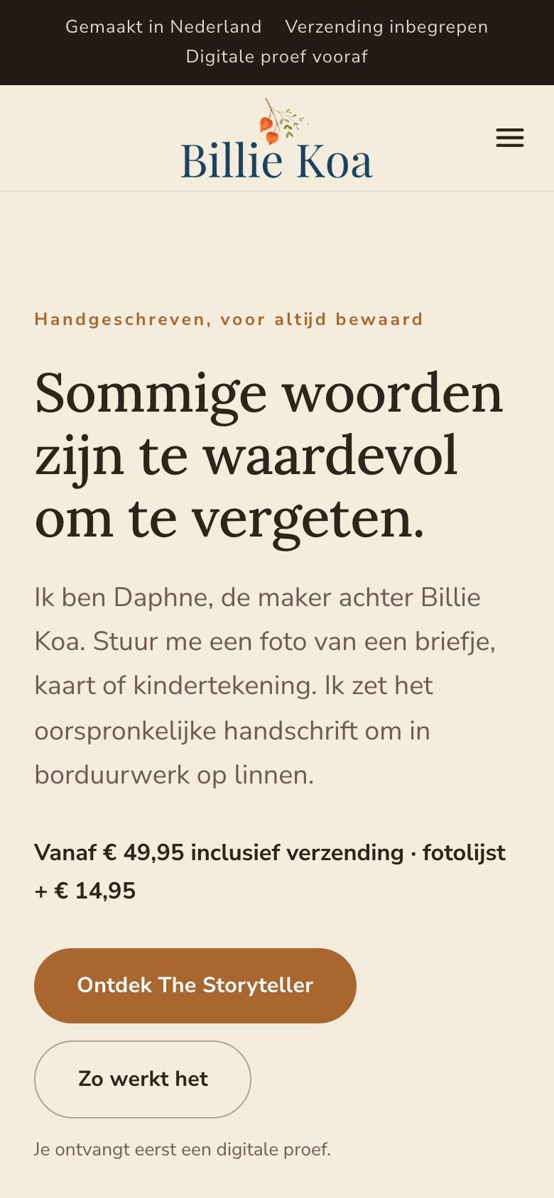 Billie Koa mobiel